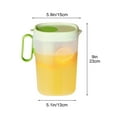 thumbnail image 2 of XIAOLE Water Infuser Pitcher, 2.5l Plastic Water Pitcher With Lid And Fruit Infuser, Shatter-Proof Water Jug Fruit Infusion Pitcher For Iced Tea, Lemonade, Juice, Beverage (Green), 2 of 9