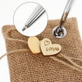 thumbnail image 2 of 2 Pieces Wedding Rustic Pen Guest Book with Burlap Holder, 2 of 8