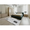 thumbnail image 4 of Ahgly Company Indoor Rectangle Patterned Gunmetal Gray Area Rugs, 6' x 9', 4 of 6