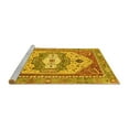 thumbnail image 2 of Ahgly Company Machine Washable Indoor Rectangle Abstract Yellow Modern Area Rugs, 8' x 10', 2 of 4