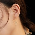thumbnail image 5 of GDCOIN Cross Earrings 14K Gold Plated Simple Religious Jewelry for Women, 5 of 9
