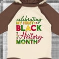 thumbnail image 4 of Inktastic Celebrating My First Black History Month for Kids Boys or Girls Long Sleeve Baby Bodysuit, 4 of 5