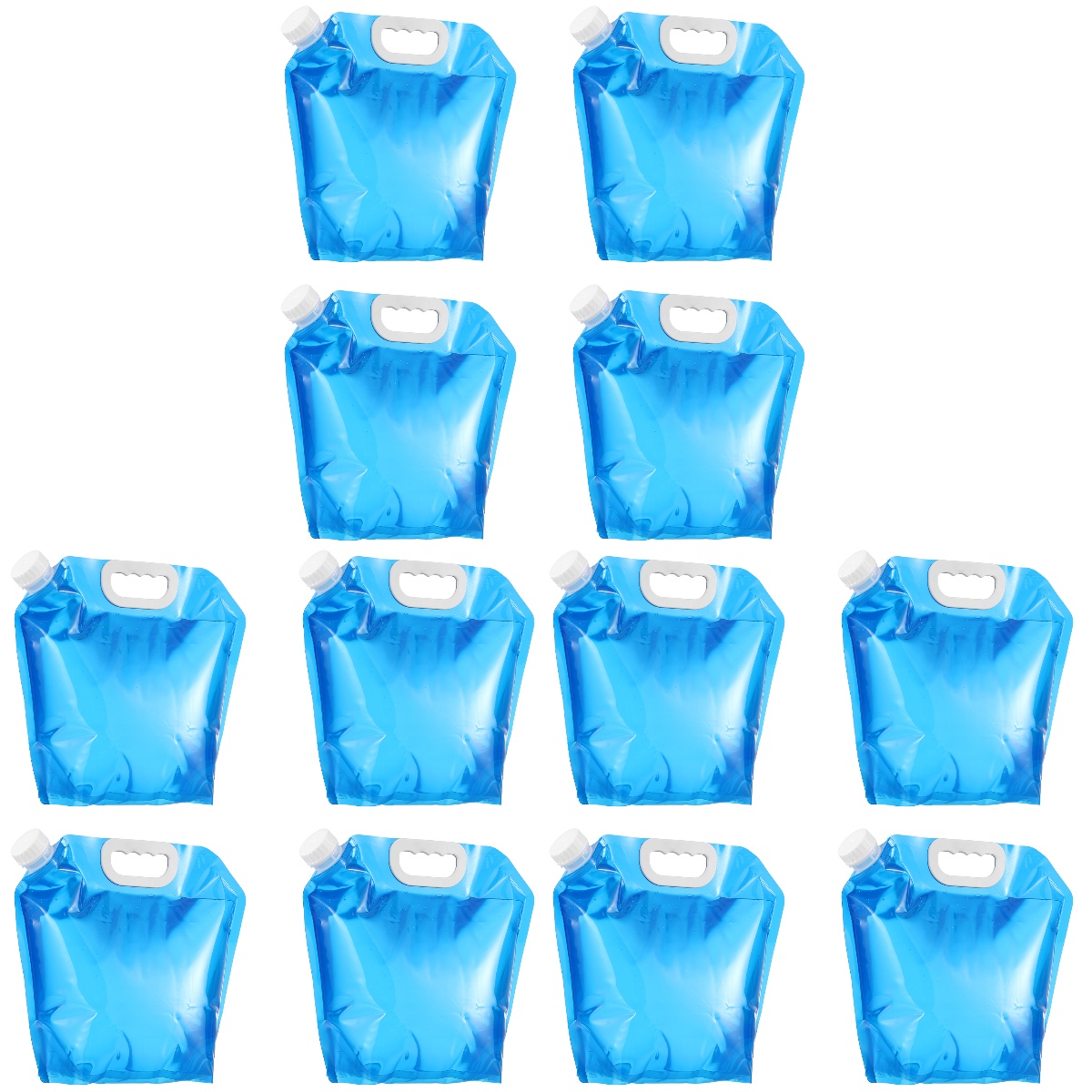 NUOLUX 12 pcs Camping Water Bags Portable Water Storage Bags Emergency