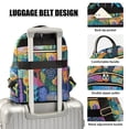 thumbnail image 3 of FORMRS Mini Backpack Purse for Women Quilted Travel Daypack Casual Shoulder Bag, Art Plants, 3 of 7