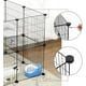thumbnail image 3 of SONGMICS Parque para Mascotas de 2 Niveles, Jaula modular, para Animales Pequeños, Hámsters, Conejos, Cobayas, Paneles de Malla Metálica, 143 x 73 x 71 cm, Negro, 3 of 6