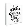 thumbnail image 2 of Stupell Industries Splish Splash Taking Bath Playful Bathroom Phrase,36 x 36,Designed by Lettered and Lined, 2 of 4