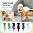 thumbnail image 6 of Dinosaur Skeleton Pet Costume, Plush Halloween Pet Hood Outfit for Cats and Dogs, Adjustable Soft Dino Outfit for Halloween & Dress-Up Play, 6 of 7