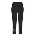 thumbnail image 5 of Qulqfy Womens Compression Leggings Winter Christmas Black Leggings High Waisted Pull On Rhinestone Pants for Women, 5 of 5