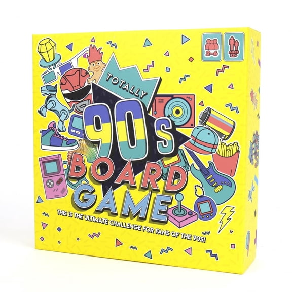 Totally 90’s Board Game – Fun Family Trivia Game for 1990s Pop Culture and Nostalgia