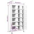 thumbnail image 2 of vidaXL Locker Cabinet with 18 Compartments Metal 35.4"x15.7"x70.9", 2 of 8
