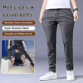 thumbnail image 3 of Men'sFastDryStretchPantsCasualHighElasticWaistBusinessClassicTrousers, 3 of 5
