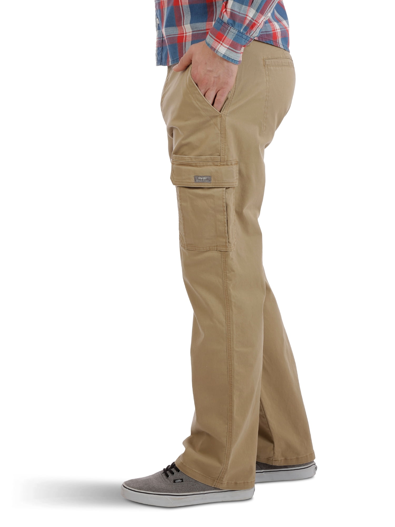 Wrangler Men's and Big Men's Relaxed Fit Cargo Pants With Stretch