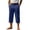 #05Dark Blue, variant on Men's Shorts Casual Cotton Linen Button Elastic Waist Summer Beach Golf Shorts with Pockets Camel M