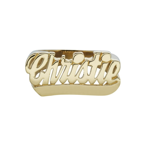 14K Cursive Gold Name Ring | Appx. 4.5 Grams