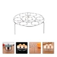 thumbnail image 4 of 1pc Egg Steamer Rack Stainless Steel Pot Pan Steaming Tray Heating Food Stand Random Style, 4 of 7
