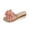 Pink, variant on VEKDONE Women's Arch Support Sandals Women's Fashion Casual Summer New Style Solid Color One-Line Flower Outer Wear Beach Sandals Wedge Heel Thick Bottom Slippers