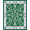 Green, Pattern 2, variant on Flatwoven High Traffic Area Rug, Jade Garden Stylized Floral and Vine Arrangement, Non Slip, Stain Resistant, Washable Area Rugs for Living Room, Bedroom(Ivory, 8X8)