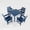 1*Table & 4 Chairs（BR）, variant on Innocvaze Polywood Patio Chairs, HIPS Outdoor Dining Chairs, Weather Resistant (Navy Blue, 2 Piece)
