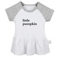 thumbnail image 1 of Little Pumpkin Funny Dresses For Baby, Newborn Babies Skirts, Infant Princess Dress, 0-24M Kids Graphic Clothes (Gray Raglan Dresses, 6-12 Months), 1 of 4