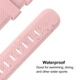 thumbnail image 3 of Uxcell Rubber Watch Band 20mm Width, Unique Design Silicone Strap for Smart Watch Pale pink, 3 of 5