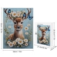 thumbnail image 2 of Cute Reindeer Jigsaw Puzzle, 500 Pieces, 20.5"x15.0" – Features Woodland Animal – Challenging, Perfect for Family Fun – Fun Indoor Activity, 2 of 8