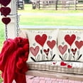 thumbnail image 2 of Valentines Pillow Covers 18x18 Set of 2,Red Hearts Valentines Day Pillows Decorative Throw Pillows Outdoor Love Hear Valentines Pillows Cases Decoration for Sofa Couch White, 2 of 6