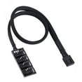 thumbnail image 3 of 4 Pin Fan Connector 4 Pin Computer CPU Case Fan Power Multi Splitter Connector, Support PWM Case Fan Hub, Compatible with 3 Pin 4 Pin Fans, 3 of 8