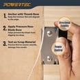 thumbnail image 5 of POWERTEC 72455N Maple Edge Banding with Single Edge Banding Trimmer – 13/16" x 50 Ft Pre-Glued Veneer Edging Tape Roll for Cabinet Repair, Furniture Restoration, Shelving & DIY Projects, 5 of 10