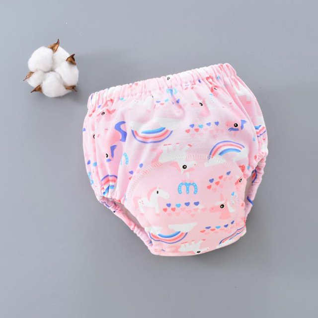 Pantalones de entrenamiento para bebés de algodón reutilizables impermeables de 6 capas, ropa interior corta infantil, pañales de tela para bebés, bragas para niños Tan Jianjun unisex