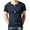 Navy-1, variant on Men's Short Sleeve Casual Fit Single Button Placket Plain Henley Top T Shirts,Navy