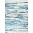 thumbnail image 2 of Nourison Bliss Modern Abstract Blue 5'3" x 7'3" Area Rug, (5' x 7'), 2 of 6
