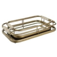 thumbnail image 4 of Uttermost Rosea Coastal Metal MDF and Rope Trays in Brushed Gold (Set of 2), 4 of 6