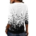 thumbnail image 6 of Domzest Womens Half Sleeve Tops Boho Floral Graphic Crew Neck Shirts Loose Fit Lightweight Dressy Casual Tunic Tops Multicolor S, 6 of 6