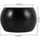 thumbnail image 5 of 50mm Height Eucalyptus Black Round Bun Wooden Furniture Legs - 4pcs for Sofa, Bed, Armchair & Cabinet, 5 of 5