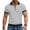 Gray, variant on Men's Quarter-Zip Knit Collared Shirts – Short Sleeve Waffle Texture Tops with Contrast Trim, Classic Fit Casual Tees Contrast Trim Casual Knit Shirt