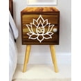 thumbnail image 2 of Buro Recamara Almacenamiento Mdf Moderno Recámara Flor Loto Blanco, 2 of 5