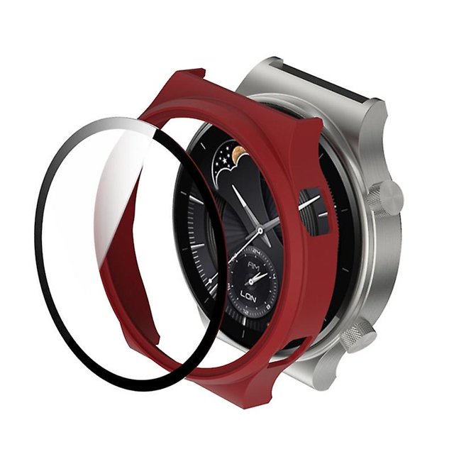 Funda protectora de repuesto para Huawei Watch Gt 2 Pro resistente a los arañazos, rojo Feliz Sencillez
