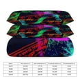 thumbnail image 2 of 3 Pcs Soft Bedding Set, Includes 1 Duvet Cover with Zipper And 2 Pillow Shams,Neo Pop Art Blacklight Glow in The Dark Queen(90"×90"), 2 of 8