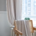 thumbnail image 4 of ATJIA 1 Panel Boho Curtain Light Filtering Country Farmhouse Vintage Chic Tassels Hollow for Bedroom Living Room Bohemian Drape, 4 of 7