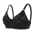 thumbnail image 4 of XFeng Women Floral Lace Underwire Bra, V Neck Adjustable Thin Straps Support Comfort Bra, 4 of 5