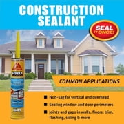 Sikaflex 90958/C437529 Non-Staining Construction Sealant, 10.1 oz, Cartridge, Dark Bronze, Paste