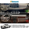 thumbnail image 2 of Xotic Tech Center Console Dashboard Mat Precut Anti-Sun No Glare Protector Dash Carpet Pad Black Cover w/NON-SLIP Bottom Compatible with Chevrolet Silverado GMC Sierra 2007-2013,w/Two Golve Box, 2 of 8