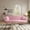 Pink, variant on CQSXDA 72 Inch Foldable Sleeper Sofa In Beige Velvet Material For Small Living Rooms And Bedrooms