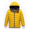 thumbnail image 5 of Odeerbi Teen Boys Girls Heated Jacket Winter Thermal Heated Coat Plus Size USB Intelligent Constant Temperature Heated Windproof Coat Children 3 Heated Jacket Teen Clothes Yellow, 5 of 7