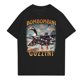 thumbnail image 1 of TRALALERO TRALALA Brainrot Italian Brainrot Animals Meme T-Shirt, AI Italian Animals Bombombini Gusini Printed Short Sleeve Tops, Lightweight Casual Blouse for Summer & Funny Meme Shirt（Black，XXL）, 1 of 3