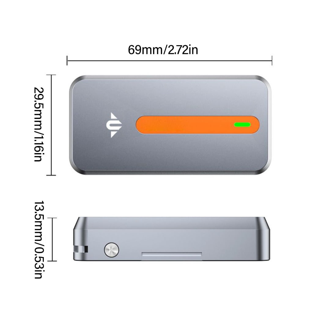 AOOOWER Magnetic M.2 NVMe 2242 Solid Disk Enclosure Box Supports USB3.2 10Gb 2242 Solid Disk Toolless Installation Easy