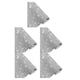 thumbnail image 2 of Speravity Pegatinas de hojas de diamantes de imitación, Kit de embalaje de regalo, accesorios de bricolaje, decoraciones de coche con purpurina para Blanco plateado (12*20 CM) SS8 5piezas Speravity CBP224088, 2 of 5