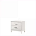 thumbnail image 2 of Haiden White Modern 2-Drawer Storage Nightstand for Bedroom, 2 of 7