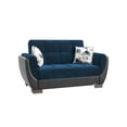 thumbnail image 2 of Ottomanson Origins Air Sleeper Loveseat, Turquoise Color Microfiber, 2 of 11