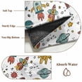 thumbnail image 5 of Cartoon Astronauts Large Area Rugs 6x9 ft Cute Rockets Watercolor Planet Graffiti Stars Washable Rug Non Slip Indoor Carpet Absorbent Floor Mat for Living Room Bedroom Dining Room, 5 of 9